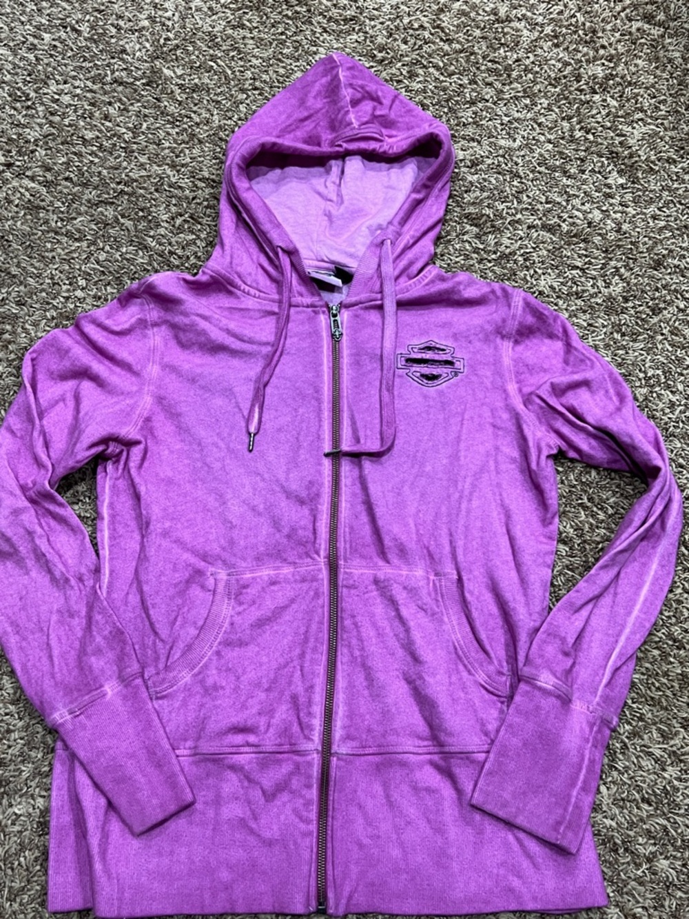 Harley Davidson lace wing zip up hoodie sz XL